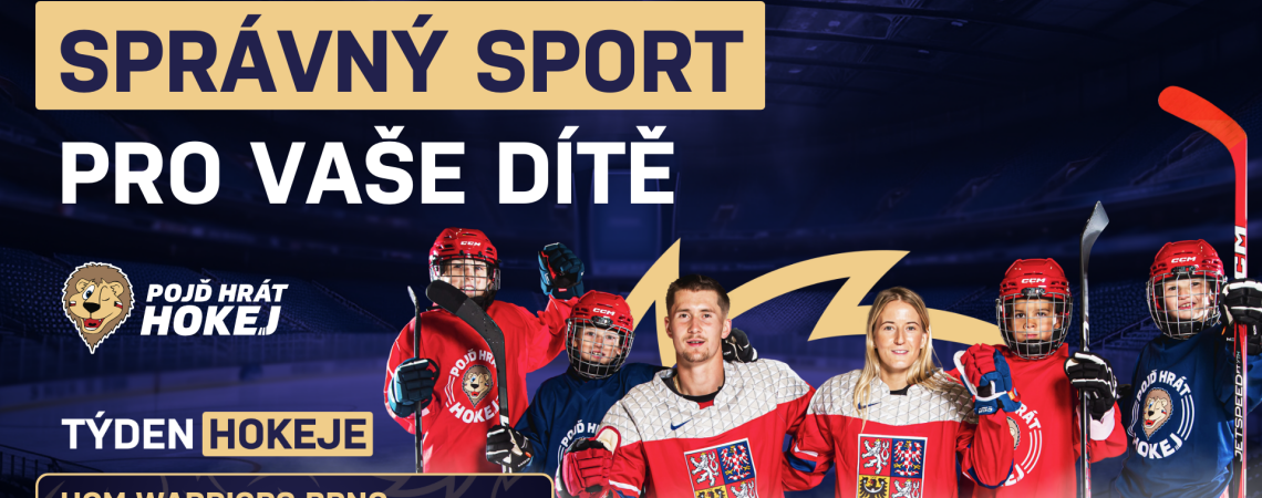 Týden hokeje s&nbsp;Warriors 24.9.2025 | Pojďte si zkusit hokej